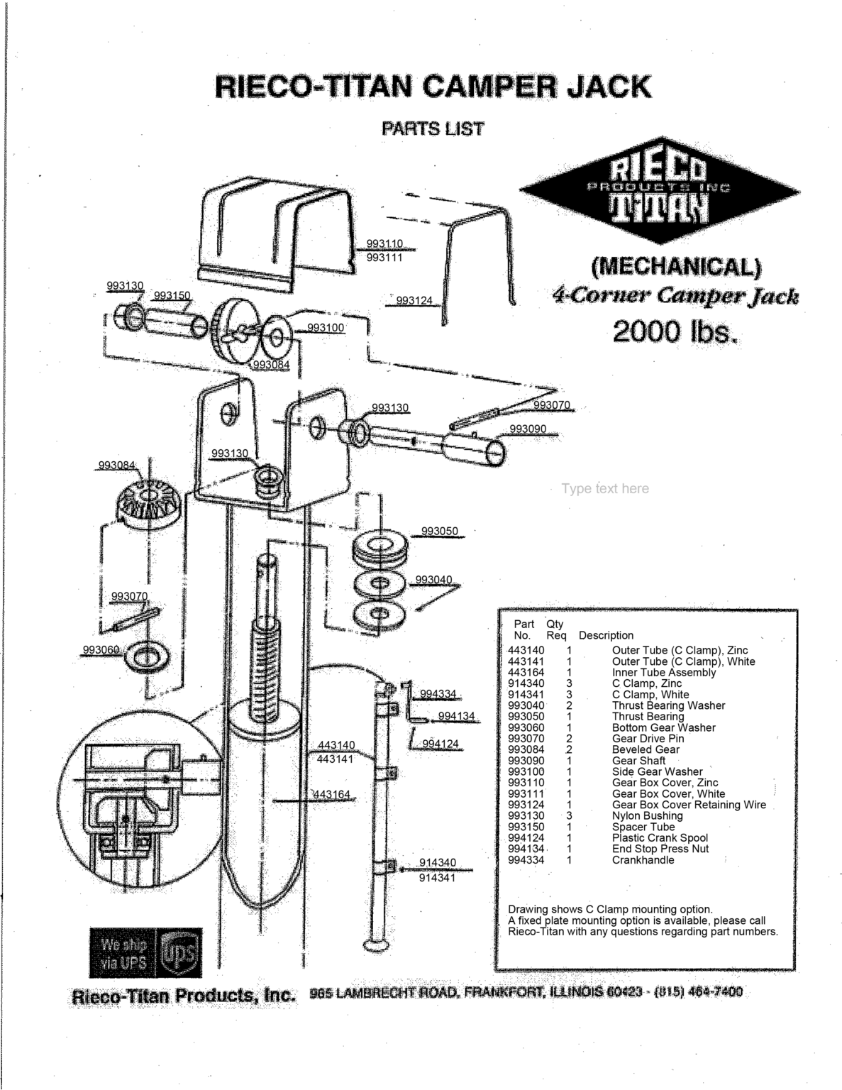 Part Listing - Rieco-Titan Products